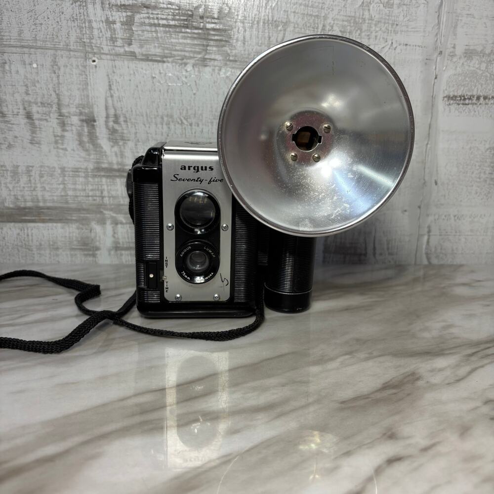 Vintage Argus Seventy-Five Twin Lens Film Camera with Flash